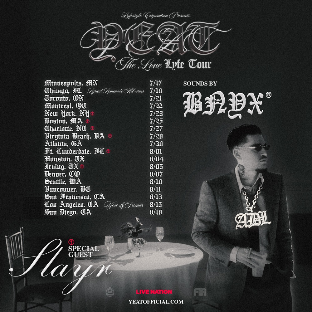Yeat Brings The LOVE/LYFE Tour to Vancouver’s PNE Forum This August